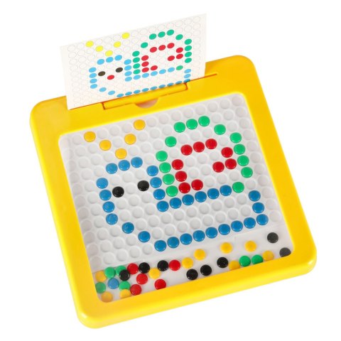 Tablica magnetyczna montessori mozaika kolorowe kropki żółta 26 x 26 cm Kik Sp. z o. o. Sp. k.