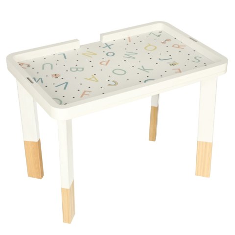 Tablica manipulacyjna LULILO LUDO stolik drewniany sensoryczny 2w1 miętowy Kik Sp. z o. o. Sp. k.